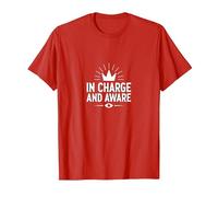 Graphique d'El Jefes, Responsable et Responsable du Leadership T-Shirt, Homme, Rouge, L