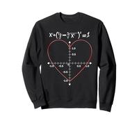 Graphique d'équation en Forme de cœur pour la Saint-Valentin Sweatshirt