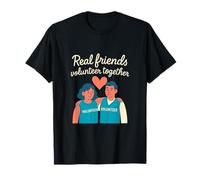 Graphique des bénévoles de l'équipe de bénévoles de Vrais Amis T-Shirt