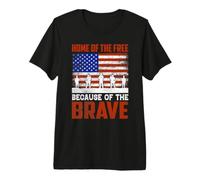 Graphique des fêtes du Drapeau des États-Unis T-Shirt Haut de Gamme