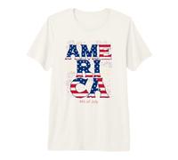 Graphique des fêtes du Drapeau des États-Unis T-Shirt Haut de Gamme