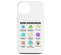 Graphique des Micro-organismes Marins, Sciences de la Vie des Micro océans Coque pour iPhone 13
