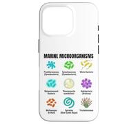 Graphique des Micro-organismes Marins, Sciences de la Vie des Micro océans Coque pour iPhone 16 Pro