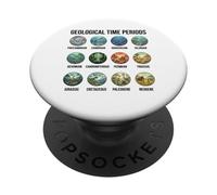 Graphique des périodes géologiques Paléontologie et Histoire de la Terre PopSockets PopGrip Adhésif
