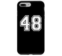 Graphique des Sports d'équipe 48 numéro Quarante-Huit Correspondant à Varsity Coque pour iPhone 7 Plus/8 Plus
