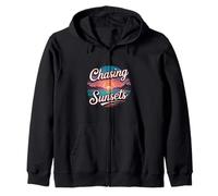 Graphique d'été The Chasing Sunsets Sweat à Capuche