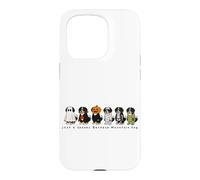 Graphique d'halloween Effrayant pour Amoureux des Chiens de Montagne Bernois Coque pour iPhone 15 Pro
