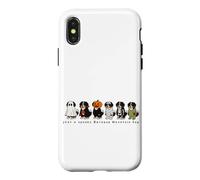 Graphique d'halloween Effrayant pour Amoureux des Chiens de Montagne Bernois Coque pour iPhone X/XS