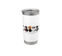 Graphique d'Halloween effrayant pour amoureux des chiens de montagne bernois Gobelet isotherme en acier inoxydable double paroi