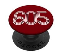 Graphique d'indicatif régional américain du Dakota du Sud 605 Mount Rushmore PopSockets PopGrip Adhésif