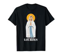 Graphique d'inspiration Religieuse Vintage Notre-Dame de Lourdes T-Shirt