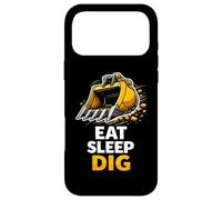 Graphique d'opérateur d'excavatrice Eat Sleep Dig Coque pour iPhone 17 Pro Max
