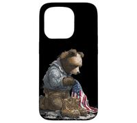 Graphique d'ours tragique pour Solider et Symbolique Coque pour iPhone 15 Pro