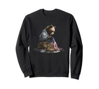 Graphique d'ours tragique pour Solider et Symbolique Sweatshirt