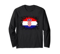 Graphique Drapeau Croatie Manche Longue