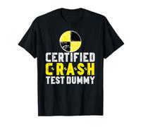 Graphique drôle de collision certifié pour accident de voiture blessé T-Shirt