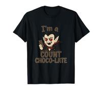 Graphique drôle d'halloween Count Choco-Late Dracula T-Shirt