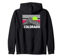 Graphique du Coucher de Soleil sur Le Mont Colorado Sweat à Capuche