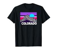 Graphique du Coucher de Soleil sur Le Mont Colorado T-Shirt