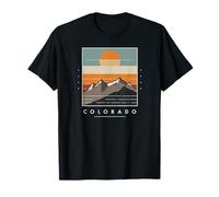 Graphique du Coucher de Soleil sur Le Mont Colorado T-Shirt