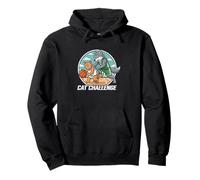 Graphique du défi Sportif Basketball Cat vs Wolf Sweat à Capuche