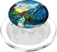Graphique du Drapeau CO du Paysage montagneux du Colorado PopSockets PopGrip pour MagSafe