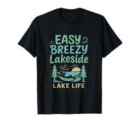 Graphique du Groupe Easy Breezy Lakeside Lake Life T-Shirt