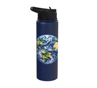 Graphique du Jour de la Terre, de la planète et de la Terre, Sauvez la nature Stainless Steel Insulated Water Bottle