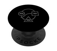 Graphique du module de synthé VCO VCF VCA PopSockets PopGrip Adhésif