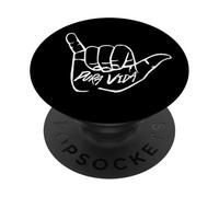 Graphique du Style de Vie de Pura Vida Beach au Costa Rica PopSockets PopGrip Adhésif