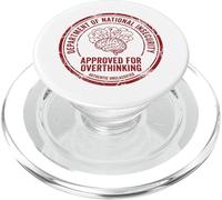 Graphique du Timbre Overthinking Dept of National Insecurity PopSockets PopGrip pour MagSafe