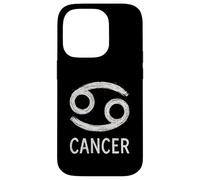 Graphique du zodiaque de la craie du cancer Coque pour iPhone 14 Pro