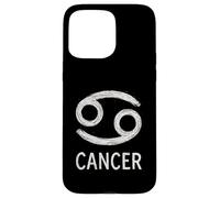 Graphique du zodiaque de la craie du cancer Coque pour iPhone 15 Pro Max