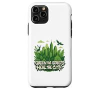 Graphique écologique de la nature de la ville - Green the Streets Coque pour iPhone 11 Pro