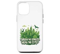 Graphique écologique de la nature de la ville - Green the Streets Coque pour iPhone 12/12 Pro