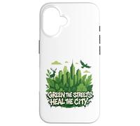 Graphique écologique de la nature de la ville - Green the Streets Coque pour iPhone 16