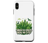 Graphique écologique de la nature de la ville - Green the Streets Coque pour iPhone XS Max