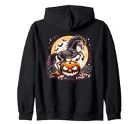 Graphique Effrayant de Cheval Squelette d'halloween pour Filles Sweat à Capuche