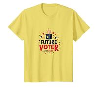 Graphique électoral de USA Kids Future Voter Patriotic Stars T-Shirt, Enfant, Citron, 2 Ans