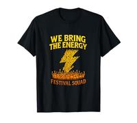 Graphique énergétique de Festival Squad Lightning Bolt Crew T-Shirt