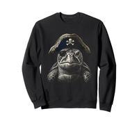 Graphique esthétique Amusant de Tortue de mer pour Amoureux des Animaux Pirates Sweatshirt