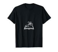 Graphique esthétique de la Bible Ouverte et Fleur de lys T-Shirt Graphique avec Valeur