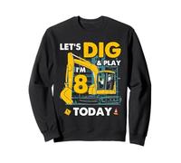 Graphique « Excavator 8th Birthday Lets Dig and Play Today » Sweatshirt