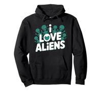 Graphique Extraterrestre Mignon I Love Aliens Sweat à Capuche
