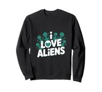 Graphique Extraterrestre Mignon I Love Aliens Sweatshirt