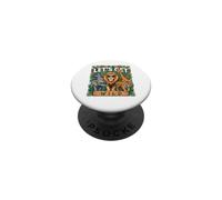 Graphique Fantaisie Let's Get Wild Safari Zoo Animals PopSockets PopGrip Adhésif