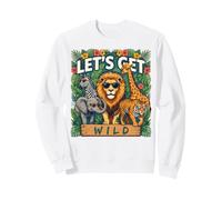 Graphique Fantaisie Let's Get Wild Safari Zoo Animals Sweatshirt