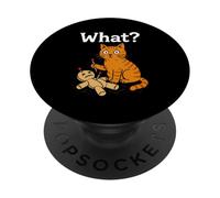 Graphique Fantaisie pour Hommes, Enfants, Femmes, Chat drôle PopSockets PopGrip Adhésif