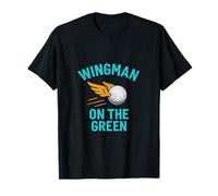 Graphique Fantaisie Wingman on The Green Golf Pun T-Shirt