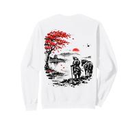 Graphique fantôme Japonais Vintage samouraï Sweatshirt